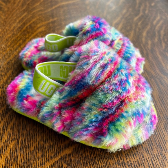 Fluff Yeah Pixelate UGG Sandal for Toddlers 8 - Picture 2 of 6